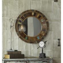 Jeremiah-Round Wood Mirrors