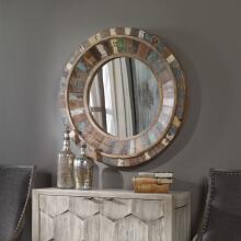 Jeremiah-Round Wood Mirrors