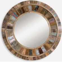 Jeremiah-Round Wood Mirrors