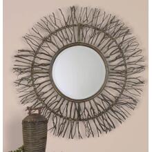 Josiah-Round Wood Mirrors