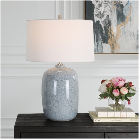 Uttermost Jubilee Sky Blue Table Lamp