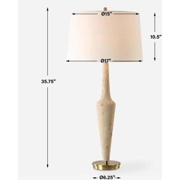 Juliet Travertine Table Lamp