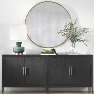 Uttermost Junius Round Gold Mirror