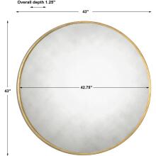 Junius Round-Round Gold Mirrors