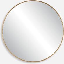 Junius-Large Gold Round Mirror