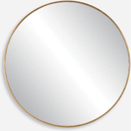Junius-Large Gold Round Mirror