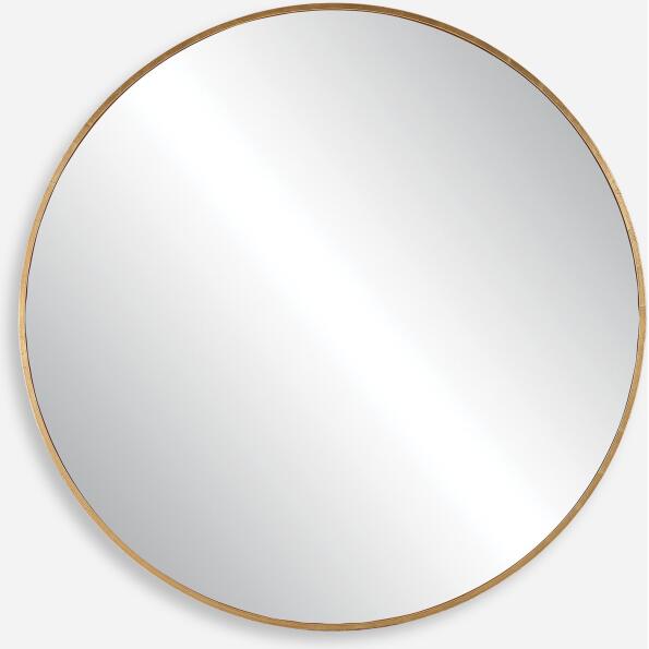 Junius-Large Gold Round Mirror