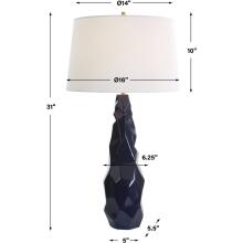 Kavos-Geometric Blue Table Lamp