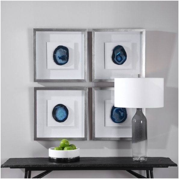 Uttermost Kalia Blue Stone Shadow Box
