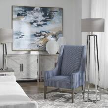 Keokee-Polished Nickel Floor Lamp