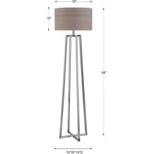 Keokee-Polished Nickel Floor Lamp