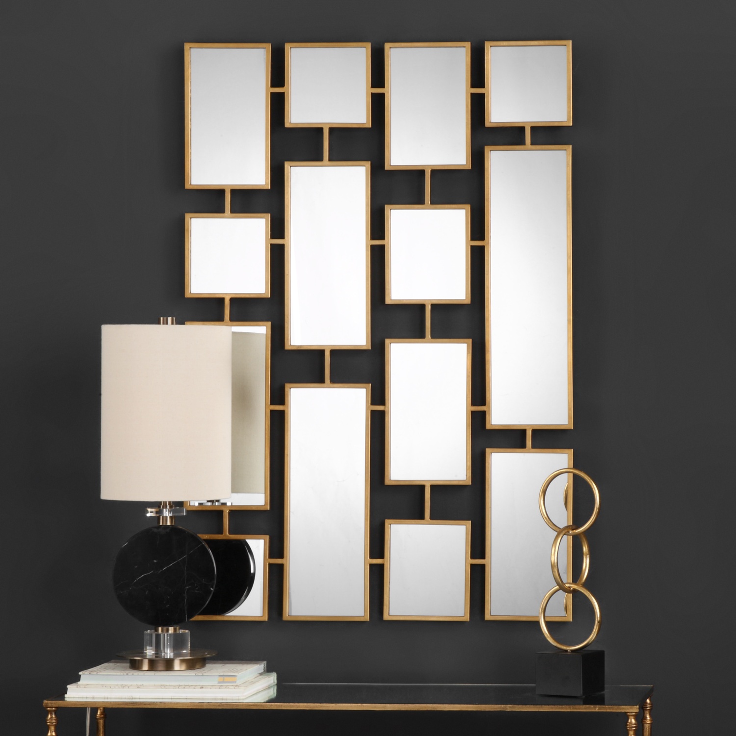 Kennon-Forged Gold Rectangles Mirror