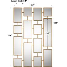 Kennon-Forged Gold Rectangles Mirror