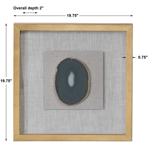 Keeva Agate Stone Shadow Box