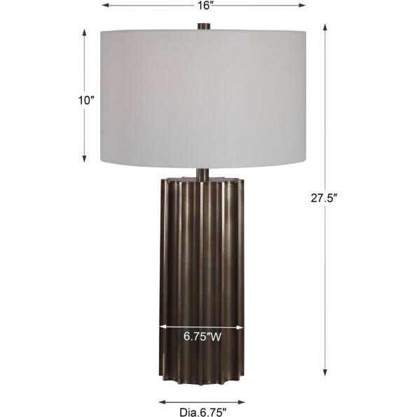 Khalio Gun Metal Table Lamp