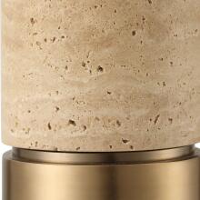 Knox-Travertine Floor Lamp