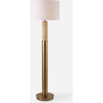 Knox-Travertine Floor Lamp