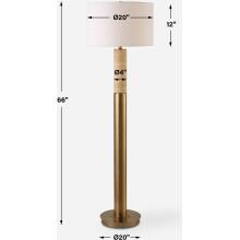 Knox-Travertine Floor Lamp