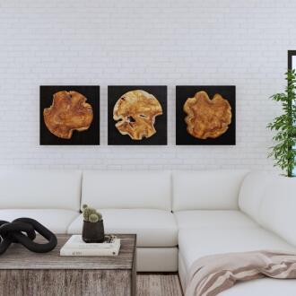 Uttermost Kolini Teak Wood Wall Decor