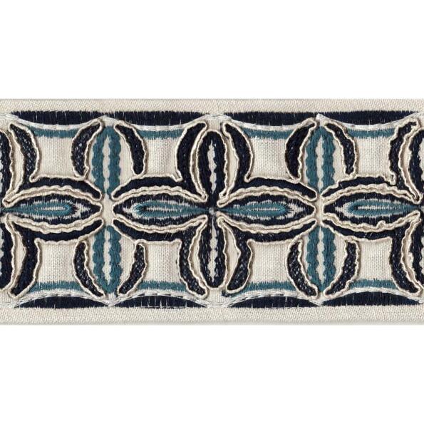 Krista Tape/Blue - Tape Trim - Cypress