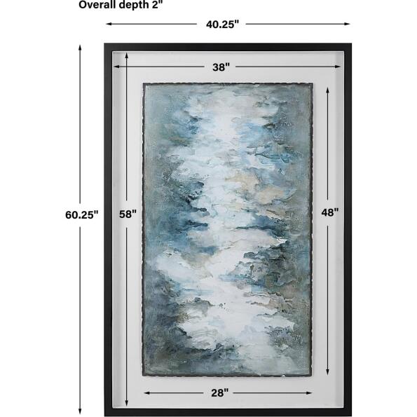 Lakeside Grande Framed Abstract Print