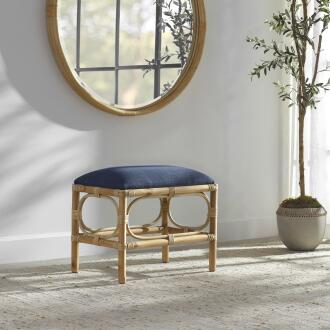 Uttermost Laguna Small Navy Bench