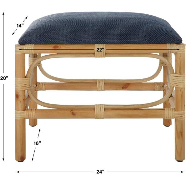 Laguna Small Navy Bench