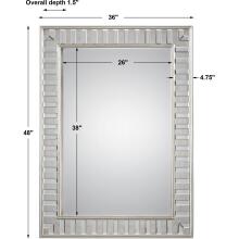 Lanester-Silver Leaf Mirror