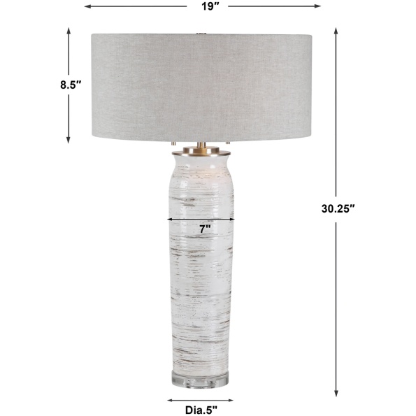 Lenta White Table Lamp