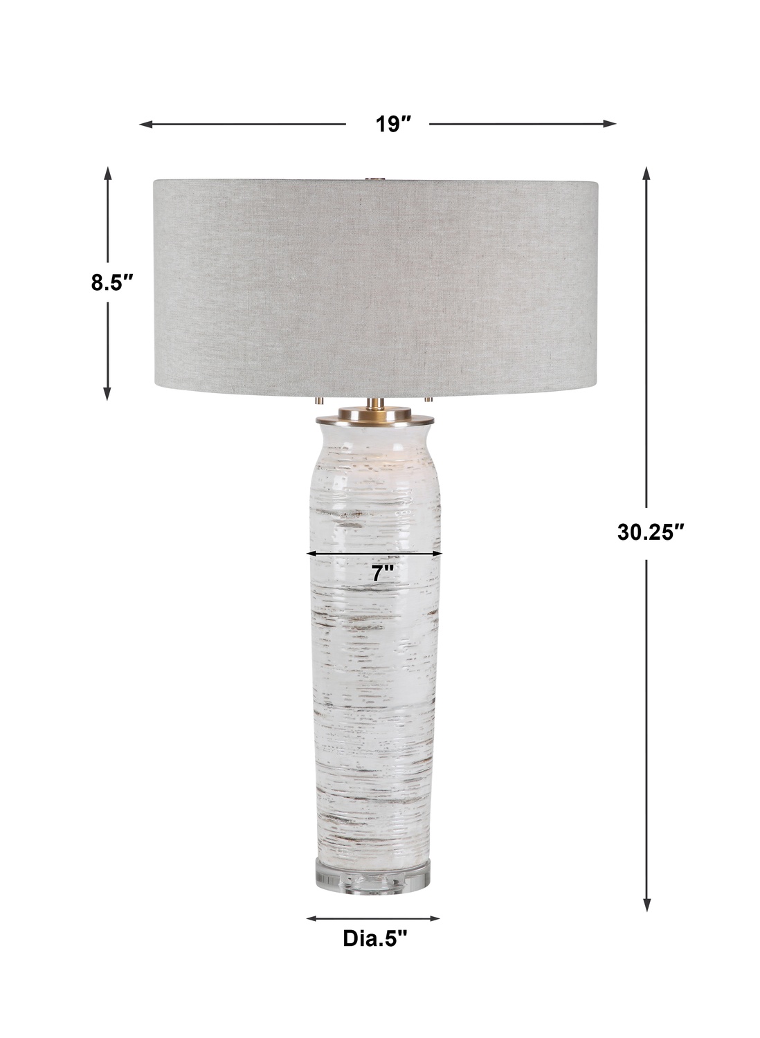 Lenta-White Table Lamp