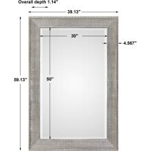 Leiston-Metallic Silver Mirror