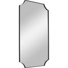 Lennox-Black Scalloped Corner Mirror