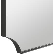 Lennox-Black Scalloped Corner Mirror