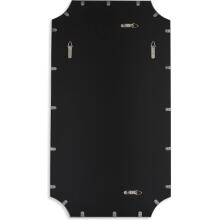 Lennox-Black Scalloped Corner Mirror