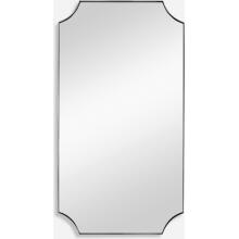 Lennox-Nickel Scalloped Corner Mirror