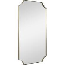 Lennox-Brass Scalloped Corner Mirror