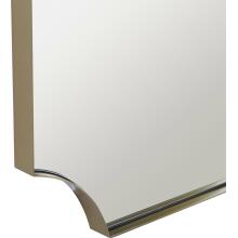Lennox-Brass Scalloped Corner Mirror