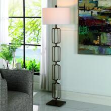 Link-Brushed Gold Floor Lamp