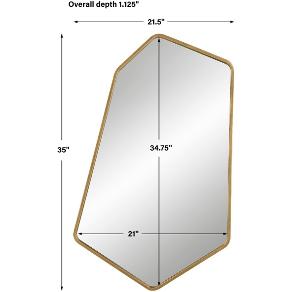 Linneah Large Gold Mirror