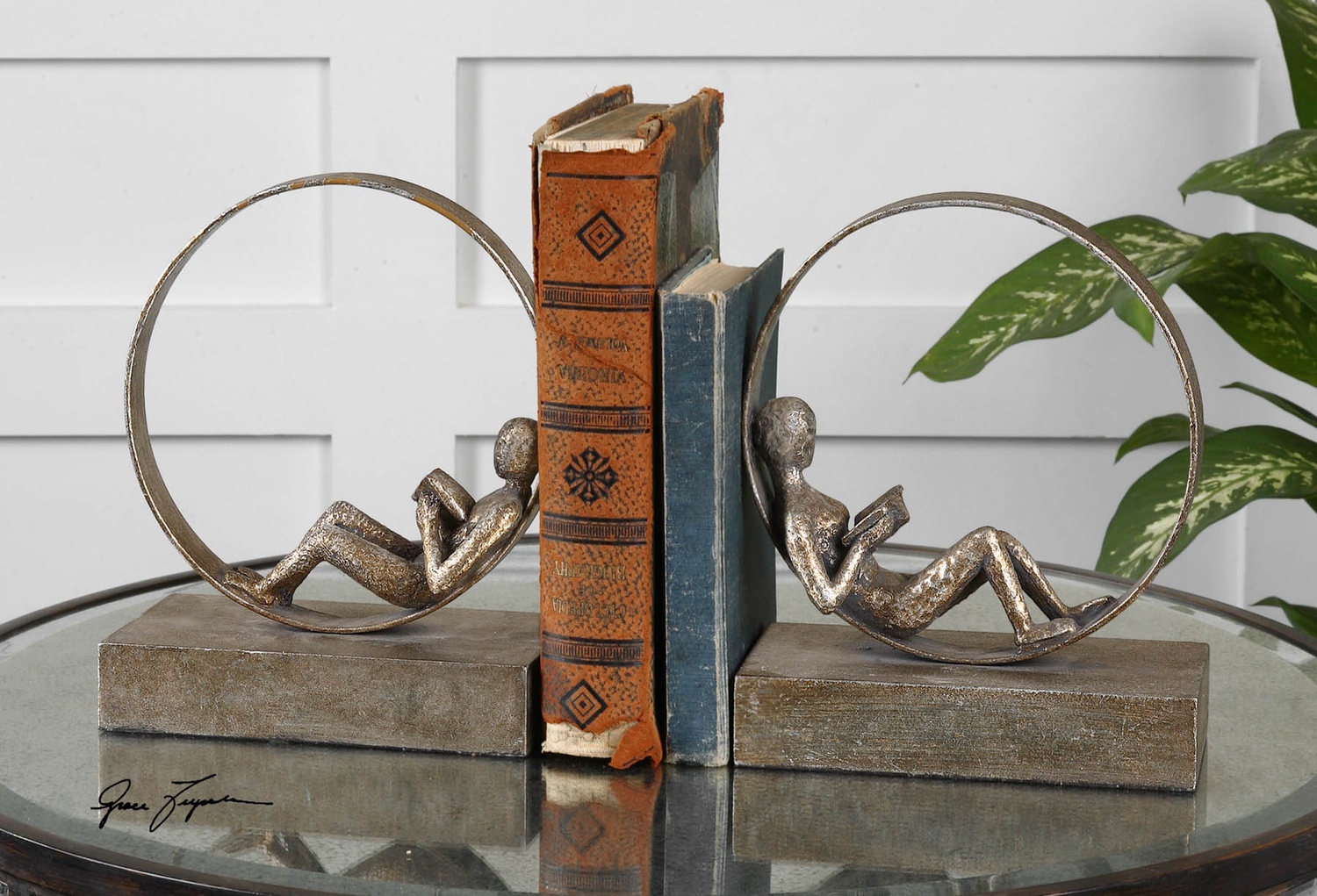 Lounging Reader-Bookends