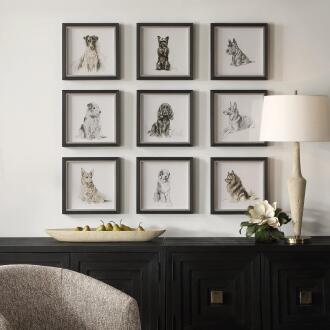 Uttermost Loyal Companion Framed Dog Prints
