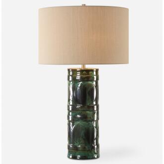Loch-Green Glaze Table Lamp