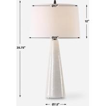 Loire-Ivory Glaze Table Lamp