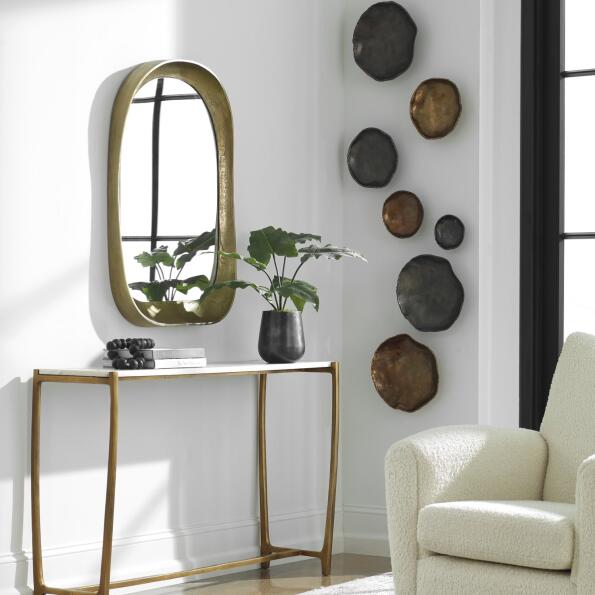 Lucky Coins Brass Wall Bowls