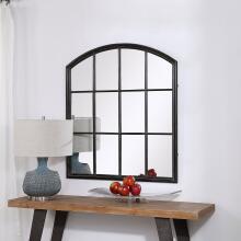 Lyda-Aged Black Arch Mirror