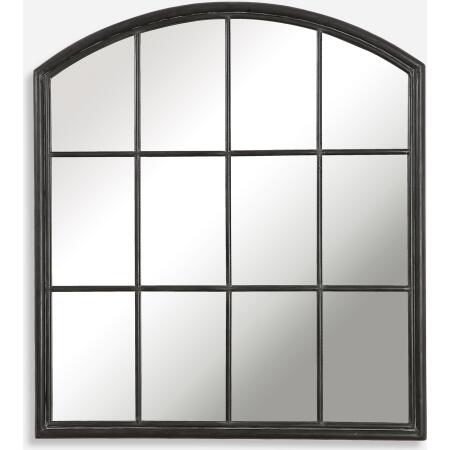 Lyda-Aged Black Arch Mirror