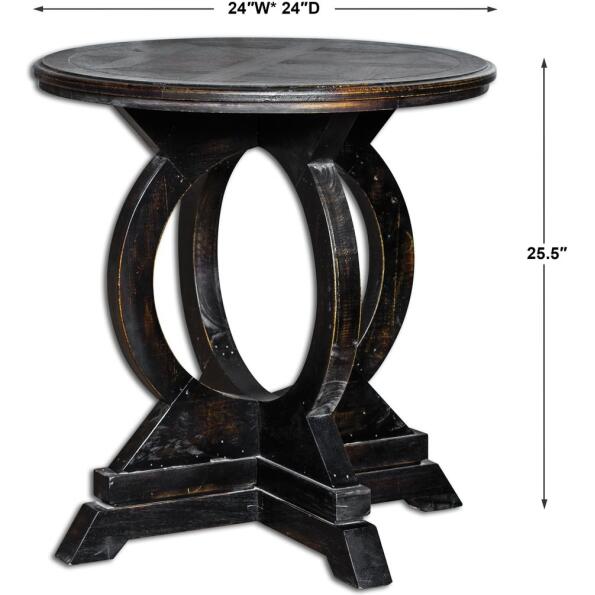 Maiva Black Side Table