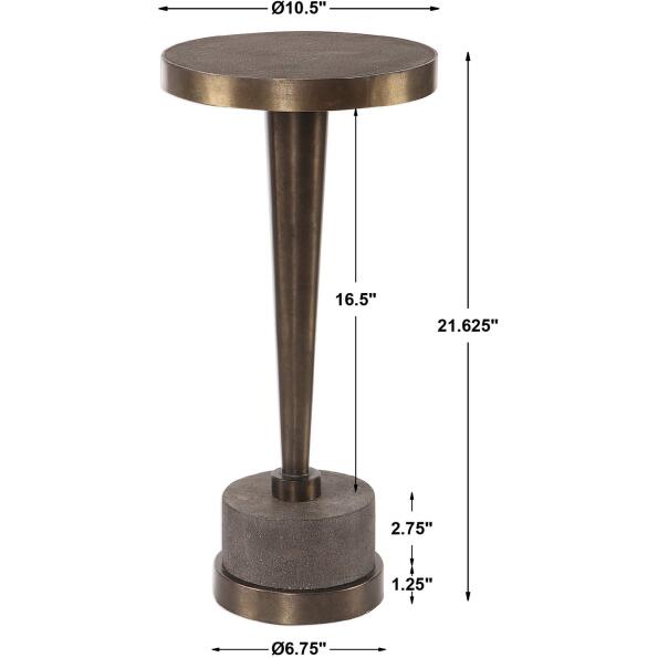 Masika Bronze Accent Table