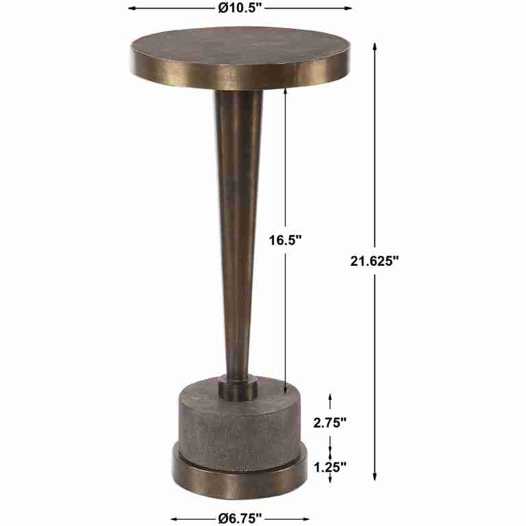 Masika Bronze Accent Table