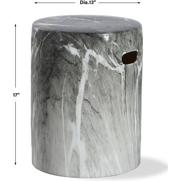 Marvel Marbled Garden Stool